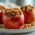 Deliciosas manzanas asadas en freidora de aire, una opción saludable y rápida.