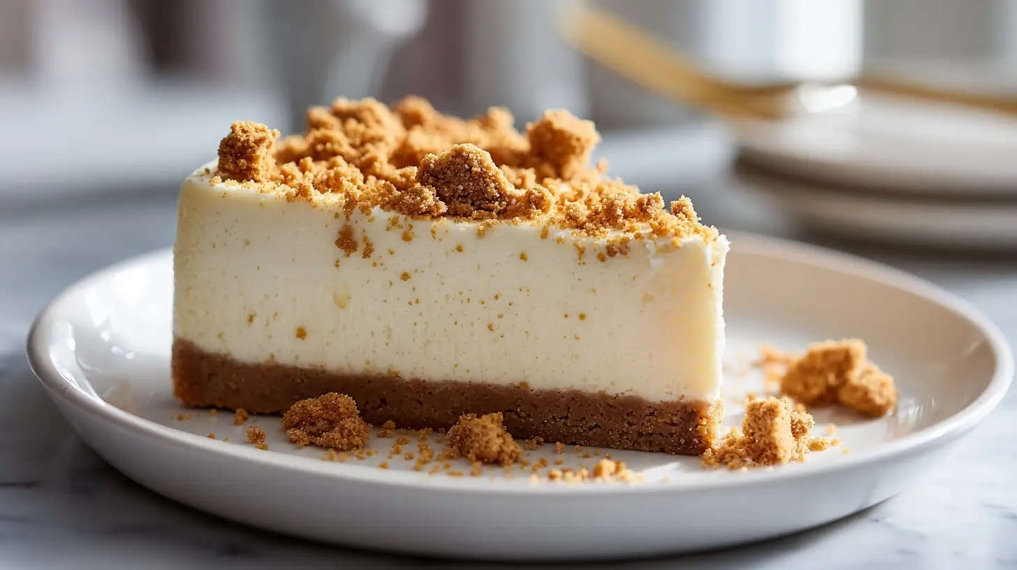 Deliciosa tarta de queso hecha en freidora de aire, perfecta para los amantes del postre.