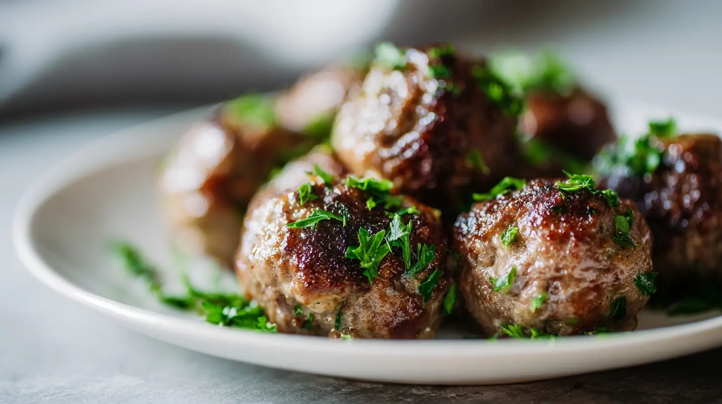 Receta deliciosa de albóndigas en freidora de aire, perfectas para disfrutar en cualquier ocasión.