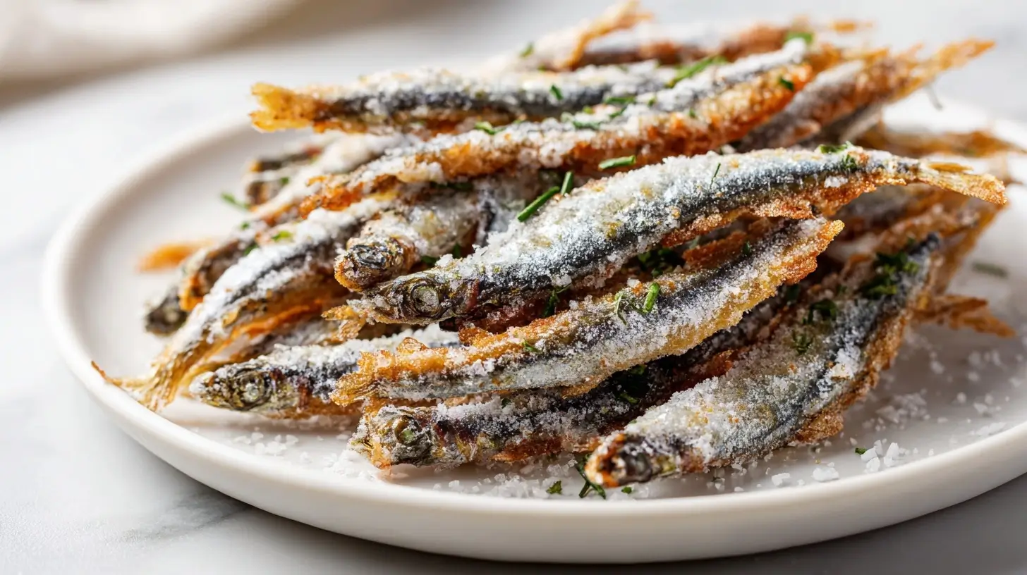 Deliciosos boquerones en freidora de aire, una receta saludable y sabrosa.
