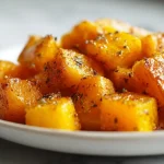 Deliciosa calabaza en freidora de aire, perfecta para una comida saludable.