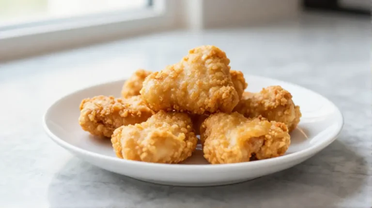 Deliciosos nuggets congelados en freidora de aire para una cena rápida y sabrosa.