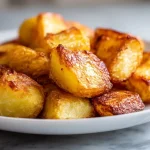 Deliciosa patata asada en freidora de aire, perfecta para cualquier comida.