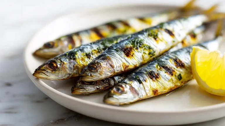 Sardinas cocinadas en freidora de aire, perfectas para una comida ligera.