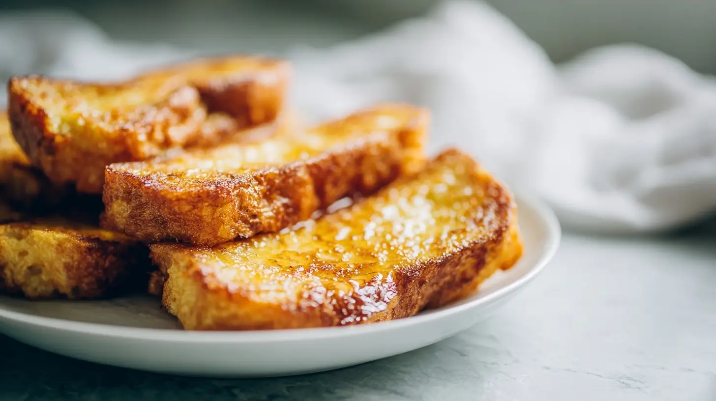Deliciosas torrijas en freidora de aire, perfectas para disfrutar en cualquier momento.