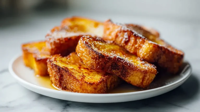 Deliciosas torrijas en freidora de aire, una forma saludable de disfrutar este postre clásico.