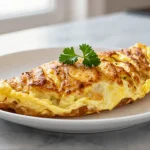 Deliciosa tortilla de patatas preparada en freidora de aire.