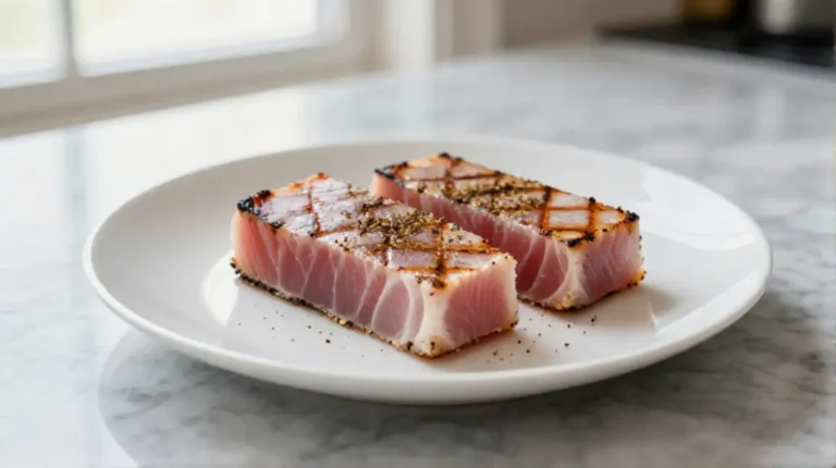 Delicioso atún preparado en freidora de aire.