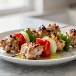 Deliciosas brochetas en freidora de aire, perfectas para cualquier ocasión.