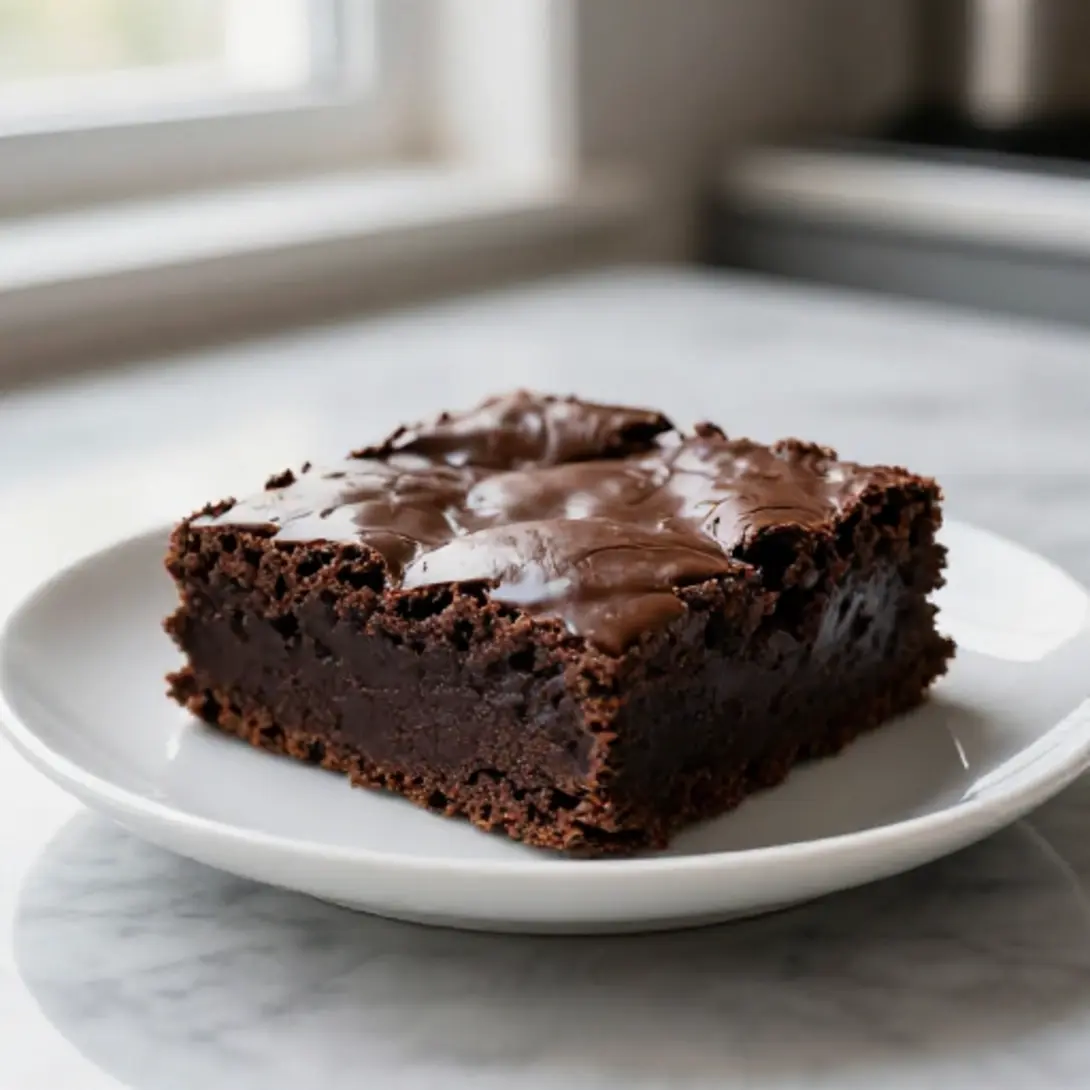 Variaciones de brownie en freidora de aire con nueces y chocolate.