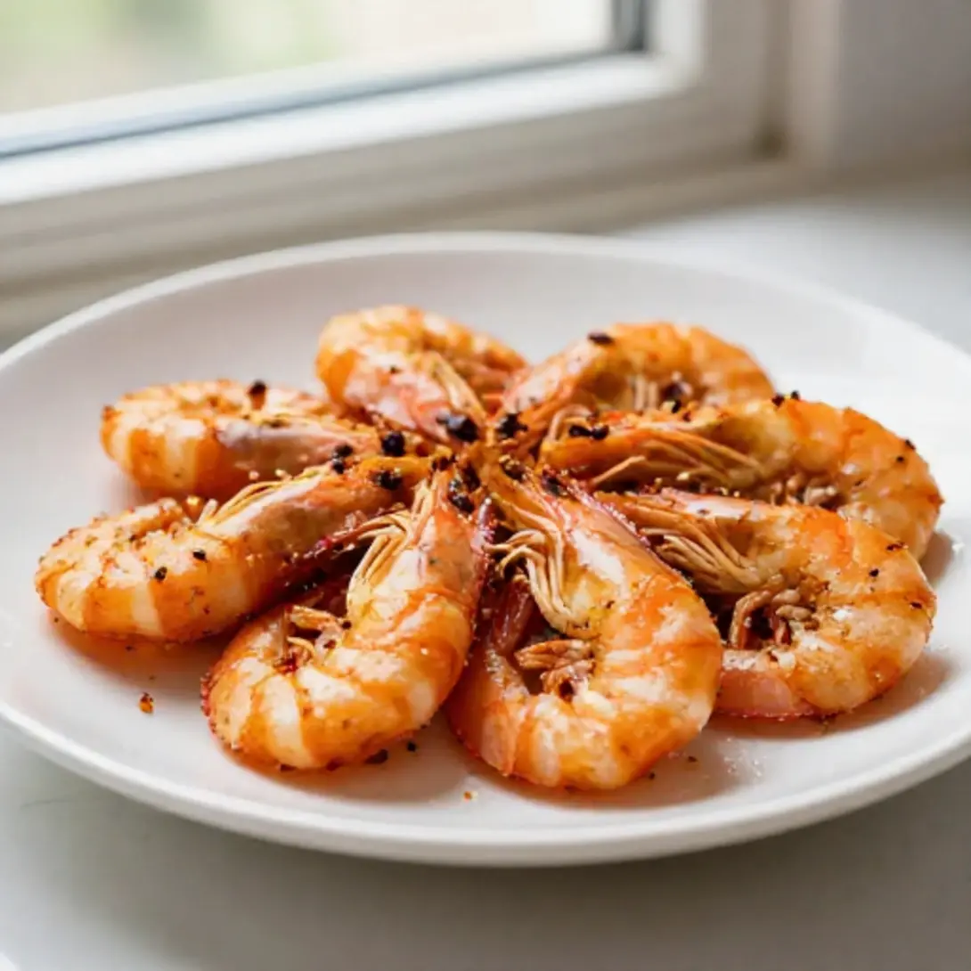 Receta fácil de camarones en freidora de aire
