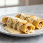Canelones en freidora de aire listos para disfrutar.