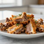 Delicioso conejo en freidora de aire, una forma fácil de cocinar.