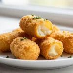 Deliciosas croquetas caseras hechas en la freidora de aire.