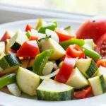 Delicioso pisto en freidora de aire para disfrutar en casa.