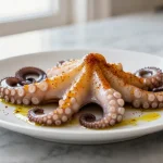 Delicioso pulpo en freidora de aire, una receta fácil y rápida.