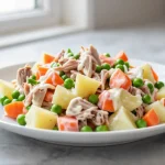Deliciosa ensaladilla rusa preparada en freidora de aire.