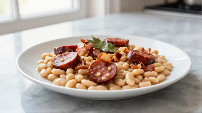 Disfruta de una deliciosa fabada en freidora de aire, perfecta para toda la familia.