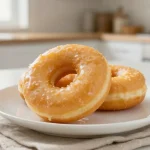 Deliciosos donuts esponjosos cocinados en freidora de aire, perfectos para disfrutar en cualquier momento.