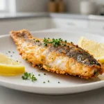 Deliciosas truchas cocinadas en freidora de aire, jugosas y crujientes.